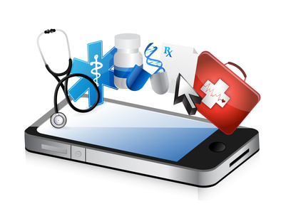 smartphone medical concept