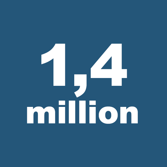 1,4 M